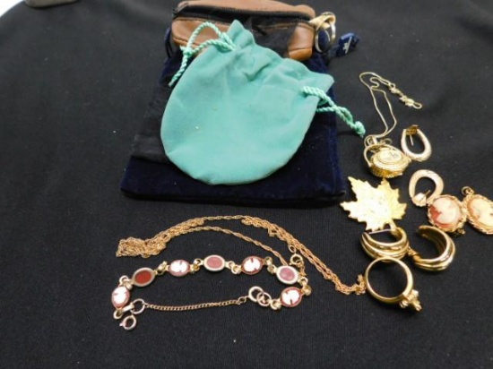 Misc. Jewelry Lot and Pouches