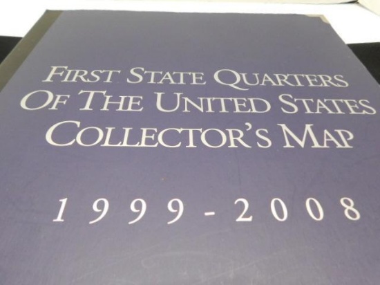 First State Quarter US Collectors Map