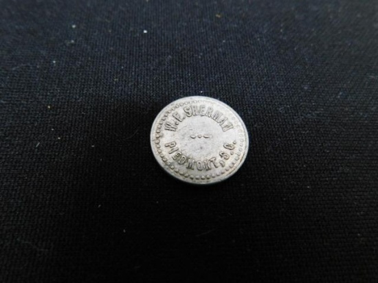 Vintage 5 cent Trade Token Piedmont, SC
