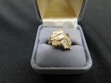 10 K Grape Leaf Ring