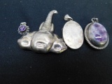 Vintage Sterling Pendant Lot