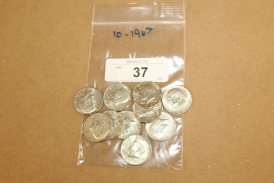 10- 1967 Kennedy Half Dollars