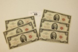 6- 1963 Red Seal $2 Bills
