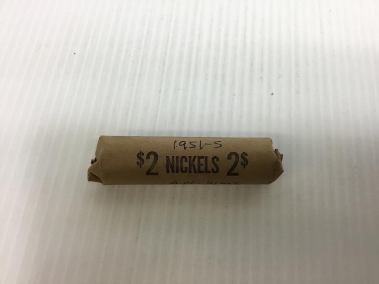 1951-S Jefferson Nickel Roll