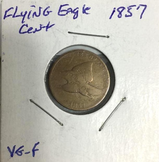 1857 Flying Eagle Cent VG-F