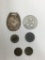 Indian Head Cents, Sterling Pin, Good Luck Token, Old Token