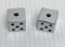 Pair of Chrome Plated Dice