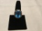 Sterling Sparkling London Blue Stone Ring