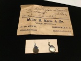 Gold Front Cuff Links from 1925
