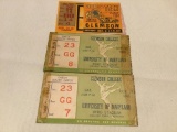 Vintage Clemson Football Ticket Stubs