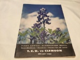 Program of 1st Annual Blue Bonnet Bowl, Clemson VS TCU