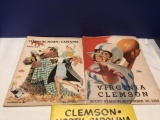 Lot of 3 Vintage Clemson Football Programs