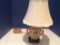 Floral Themed Small Lamp and Shade