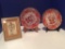 Lot of 2 Plates and 1 Small Picture