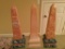 Lot of Three Obelisks