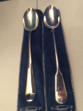 Lot of 2 Silver Plated Serving Spoons