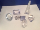 Lot of Crystal Paper Weights