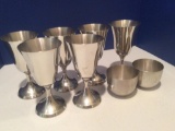 Lot of Pewter Drinkware Pieces