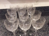 Set of 12 Crystal Goblets