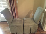 Lot of Two Matching Slipper Chairs
