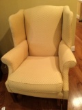Cream Colored Wingback Arm Chair