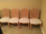Lot of Rattan Dining Chairs