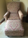 Thomasville Upholstered Chair/Ottoman