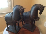 2 Horse Figurines by Select Imports