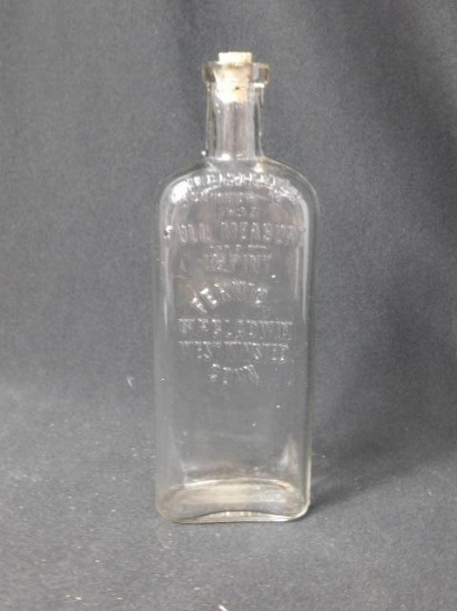 Bottle - Medicine, Fernica W.P.Gladwin West Winsted