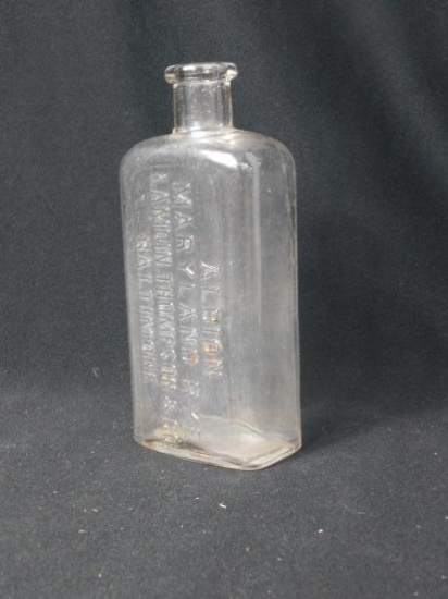Bottle - Medicine, Albion Maryland Rye Lamdin