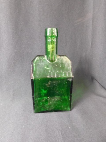 E.C. Booz's Old Cabin Whiskey Liquor Bottle