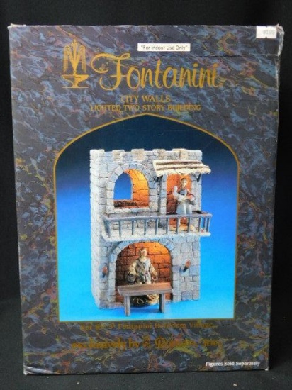 City Walls - Lighted 2 Story Building #55504