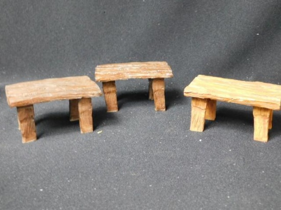 3 Wooden Tables