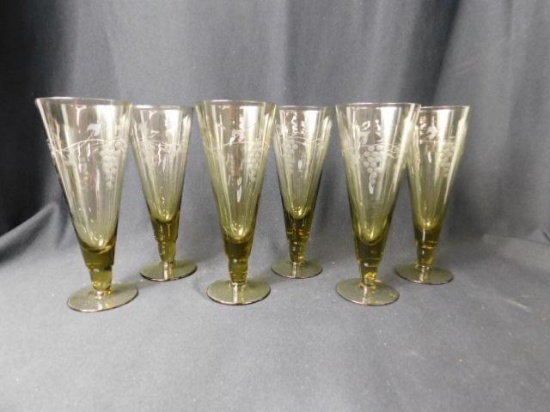 6 Beer Glasses