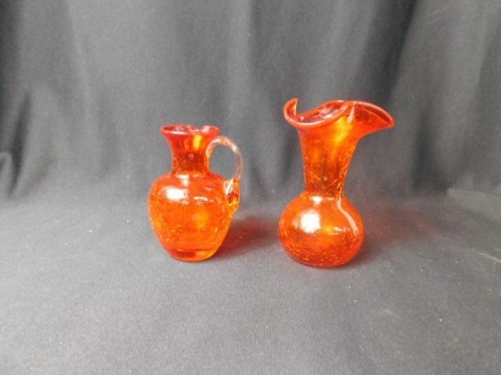 Fluted Vase and Pitcher