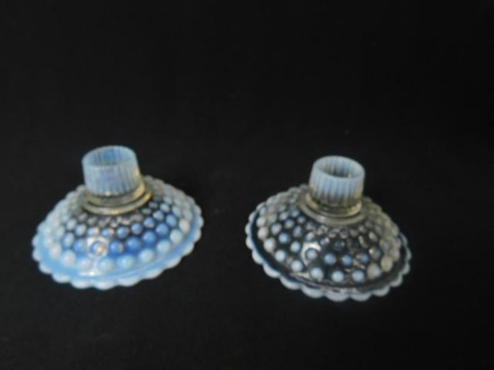 Fenton Moonstone Opalescent Candle Holder