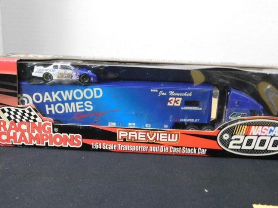 Transporter and Diecast Car Joe Nemechek