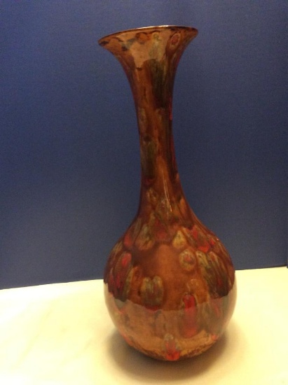 Mid-Century Drip Glaze Vase