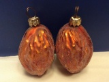 Radko Small Frosted Walnut Ornaments