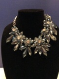 Chico's Blue Crystal Statement Necklace