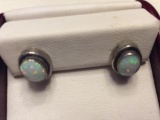Sterling Opal Earrings