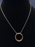 Sterling Circle Necklace