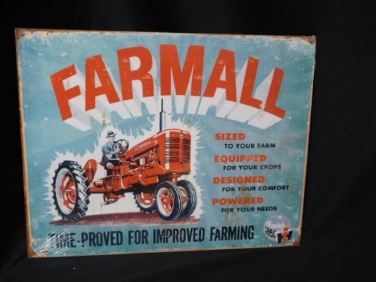 Tin Sign Farmall Model A