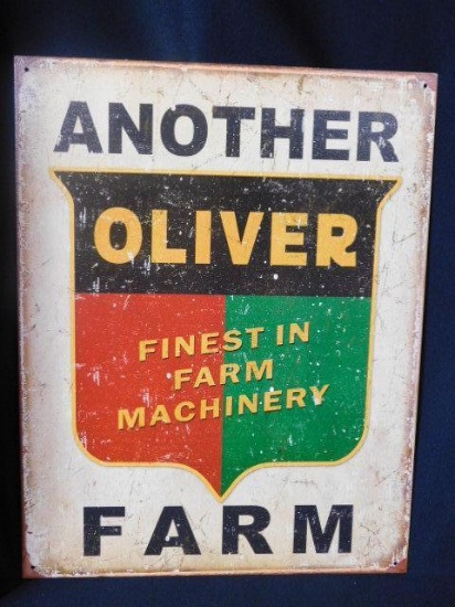 Tin Sign Another Oliver Farm