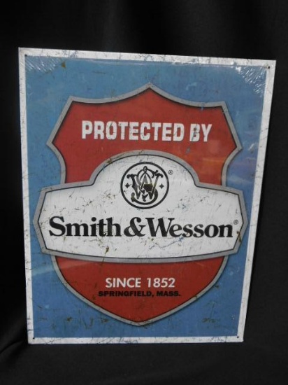 Tin Sign Smith and Wesson (Shield)