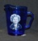 Shirley Temple Cobalt Blue Glass