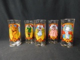 Lot of 5 Wizard of Oz Glasses 
