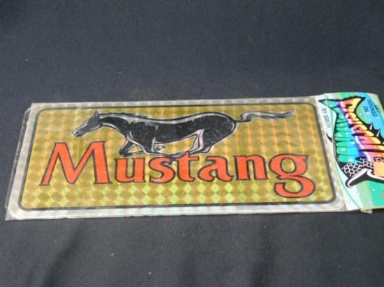 Mustang Car Tag