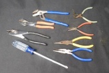 Lot of Tools, Pliers, Grips, Phillips Head, Screw Driver