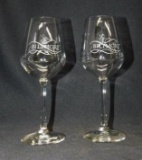 Lot of 2 Biltmore Wine Glasses